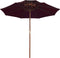 vidaXL - Parasol - dubbeldekker - met - houten - paal - 270 - cm - taupe