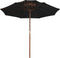 vidaXL - Parasol - dubbeldekker - met - houten - paal - 270 - cm - zwart