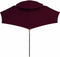 vidaXL - Parasol - dubbeldekker - met - houten - paal - 270 - cm - bordeauxrood