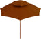 vidaXL - Parasol - dubbeldekker - met - houten - paal - 270 - cm - terracottakleurig