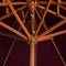 vidaXL - Parasol - dubbeldekker - met - houten - paal - 270 - cm - bordeauxrood