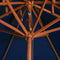 vidaXL - Parasol - dubbeldekker - met - houten - paal - 270 - cm - blauw