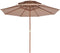 vidaXL - Parasol - dubbeldekker - met - houten - paal - 270 - cm - taupe