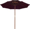 vidaXL - Parasol - dubbeldekker - met - houten - paal - 270 - cm - bordeauxrood