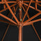 vidaXL - Parasol - dubbeldekker - met - houten - paal - 270 - cm - zwart
