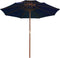 vidaXL - Parasol - dubbeldekker - met - houten - paal - 270 - cm - blauw
