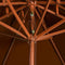 vidaXL - Parasol - dubbeldekker - met - houten - paal - 270 - cm - terracottakleurig