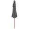 vidaXL - Parasol - dubbeldekker - met - houten - paal - 270 - cm - antraciet