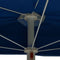 vidaXL - Parasol - half - met - paal - 180x90 - cm - azuurblauw