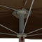 vidaXL - Parasol - half - met - paal - 180x90 - cm - taupe
