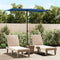vidaXL - Parasol - met - aluminium - paal - 180x110 - cm - azuurblauw