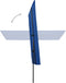 vidaXL - Parasol - met - aluminium - paal - 180x110 - cm - azuurblauw