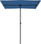 vidaXL - Parasol - met - aluminium - paal - 180x110 - cm - azuurblauw