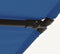 vidaXL - Parasol - met - aluminium - paal - 180x110 - cm - azuurblauw