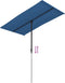 vidaXL - Parasol - met - aluminium - paal - 180x110 - cm - azuurblauw