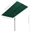vidaXL - Parasol - met - aluminium - paal - 180x110 - cm - groen