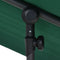 vidaXL - Parasol - met - aluminium - paal - 180x110 - cm - groen