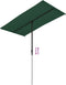 vidaXL - Parasol - met - aluminium - paal - 180x110 - cm - groen