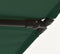 vidaXL - Parasol - met - aluminium - paal - 180x110 - cm - groen