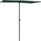 vidaXL - Parasol - met - aluminium - paal - 180x110 - cm - groen