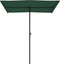 vidaXL - Parasol - met - aluminium - paal - 180x110 - cm - groen