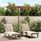 vidaXL - Parasol - met - aluminium - paal - 180x110 - cm - terracottakleurig