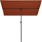 vidaXL - Parasol - met - aluminium - paal - 180x110 - cm - terracottakleurig