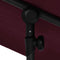 vidaXL - Parasol - met - aluminium - paal - 180x110 - cm - bordeauxrood