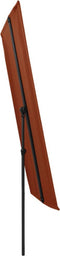 vidaXL - Parasol - met - aluminium - paal - 180x110 - cm - terracottakleurig