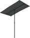 vidaXL - Parasol - met - aluminium - paal - 180x110 - cm - antracietkleurig