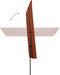 vidaXL - Parasol - met - aluminium - paal - 180x110 - cm - terracottakleurig