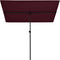 vidaXL - Parasol - met - aluminium - paal - 180x110 - cm - bordeauxrood