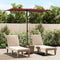 vidaXL - Parasol - met - aluminium - paal - 180x110 - cm - bordeauxrood