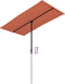vidaXL - Parasol - met - aluminium - paal - 180x110 - cm - terracottakleurig