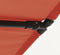 vidaXL - Parasol - met - aluminium - paal - 180x110 - cm - terracottakleurig