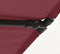 vidaXL - Parasol - met - aluminium - paal - 180x110 - cm - bordeauxrood