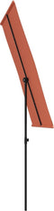 vidaXL - Parasol - met - aluminium - paal - 180x110 - cm - terracottakleurig