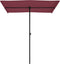 vidaXL - Parasol - met - aluminium - paal - 180x110 - cm - bordeauxrood