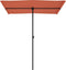 vidaXL - Parasol - met - aluminium - paal - 180x110 - cm - terracottakleurig