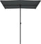 vidaXL - Parasol - met - aluminium - paal - 180x110 - cm - antracietkleurig