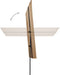 vidaXL - Parasol - met - aluminium - paal - 180x110 - cm - taupe