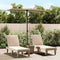 vidaXL - Parasol - met - aluminium - paal - 180x110 - cm - taupe