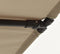vidaXL - Parasol - met - aluminium - paal - 180x110 - cm - taupe