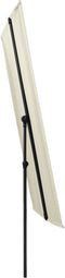 vidaXL - Parasol - met - aluminium - paal - 180x110 - cm - zandwit