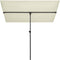 vidaXL - Parasol - met - aluminium - paal - 180x110 - cm - zandwit