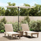 vidaXL - Parasol - met - aluminium - paal - 180x110 - cm - zandwit