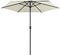 vidaXL - Parasol - met - aluminium - paal - 180x110 - cm - zandwit