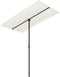 vidaXL - Parasol - met - aluminium - paal - 180x110 - cm - zandwit