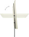 vidaXL - Parasol - met - aluminium - paal - 180x110 - cm - zandwit