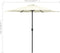 vidaXL - Parasol - met - aluminium - paal - 180x110 - cm - zandwit